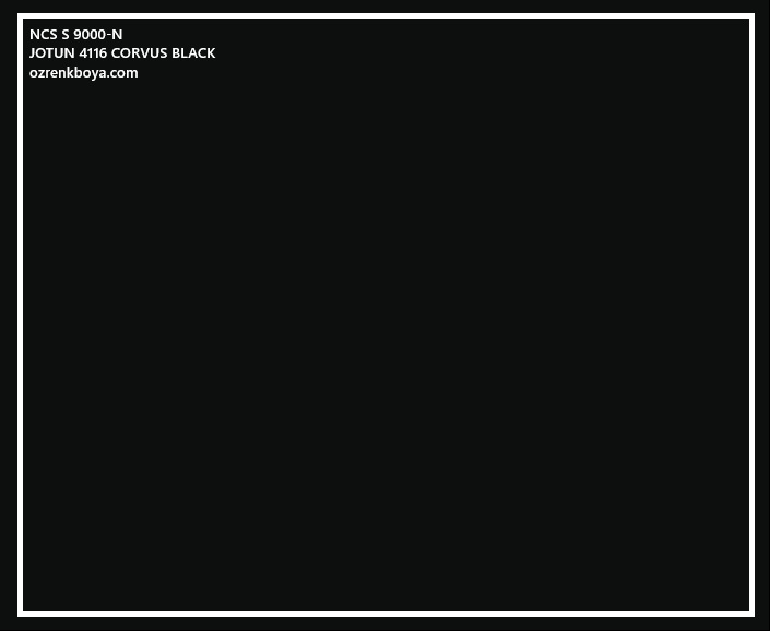 JOTUN TOPCOAT SİLK 4116 CORVUS BLACK